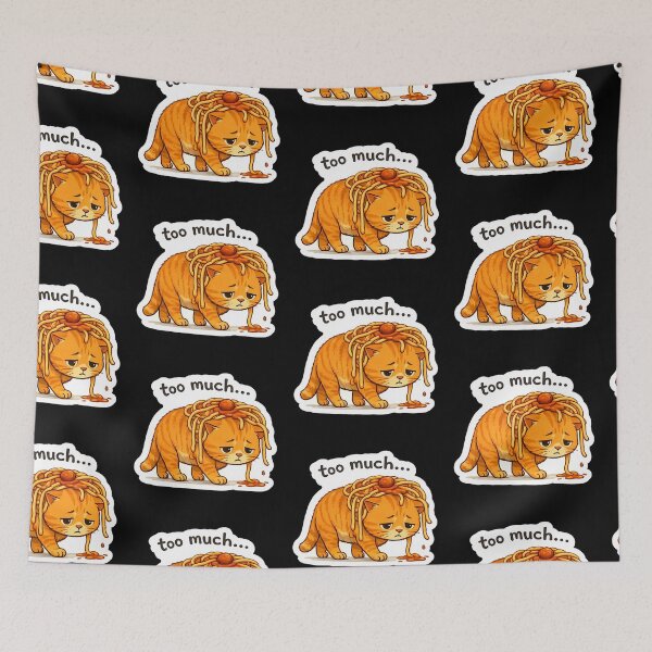 Item preview, Spaghetti Cat Moody Ginger Cats Series  designed and sold by LadyArtSpirit.