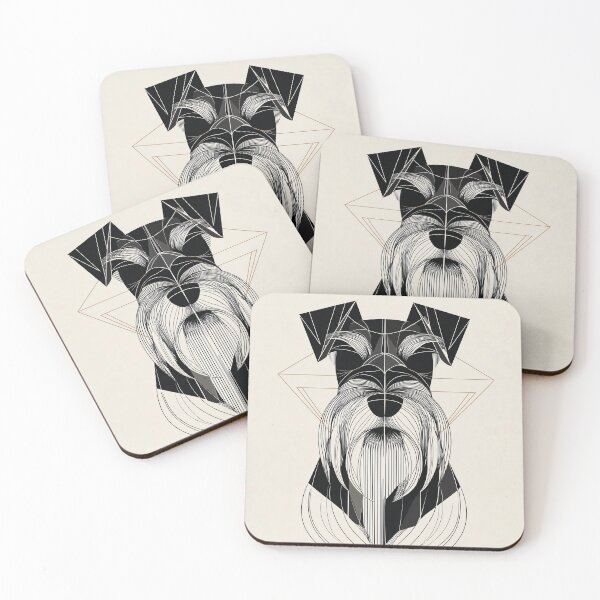 Item preview, Geometric Schnauzer Portrait designed and sold by lautir.