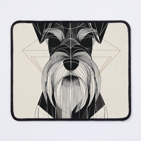 Item preview, Geometric Schnauzer Portrait designed and sold by lautir.