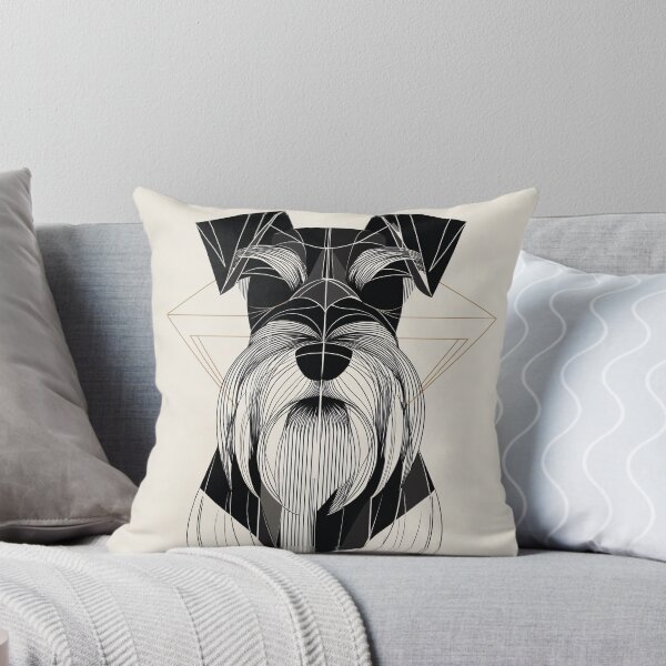 Item preview, Geometric Schnauzer Portrait designed and sold by lautir.