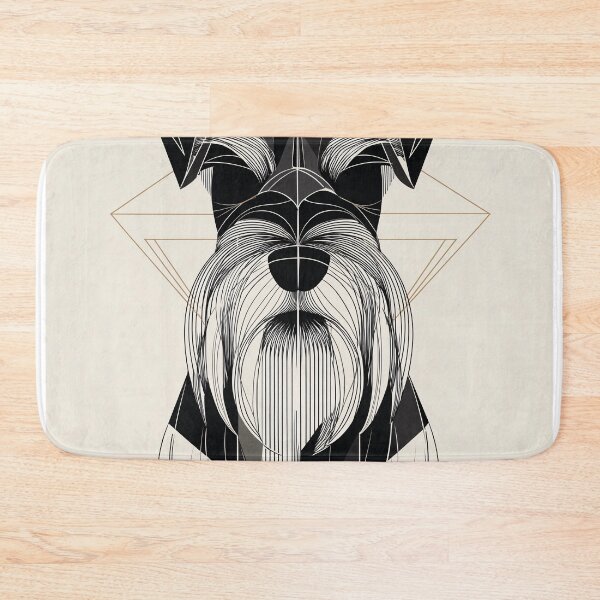 Item preview, Geometric Schnauzer Portrait designed and sold by lautir.