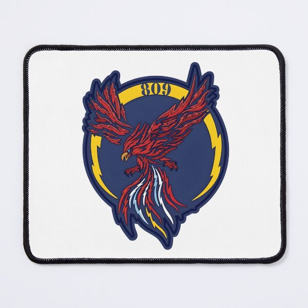 Item preview, 809 Naval Air Squadron Lightning Phoenix Patch designed and sold by CharlieDesings.