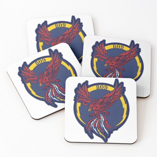 Item preview, 809 Naval Air Squadron Lightning Phoenix Patch designed and sold by CharlieDesings.