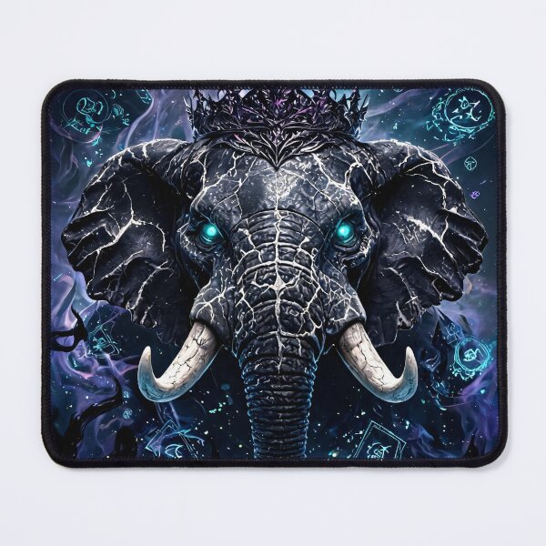 Item preview, Dark Royal Elephant – Mystic Dark Fantasy Art designed and sold by WonderPiks.