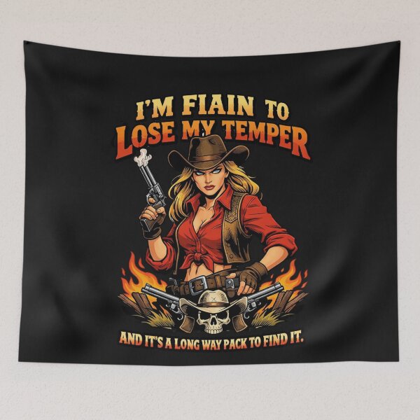 Item preview, Fierce Lady Handgun Temper Skull Graphic designed and sold by Tsugraf Designs.