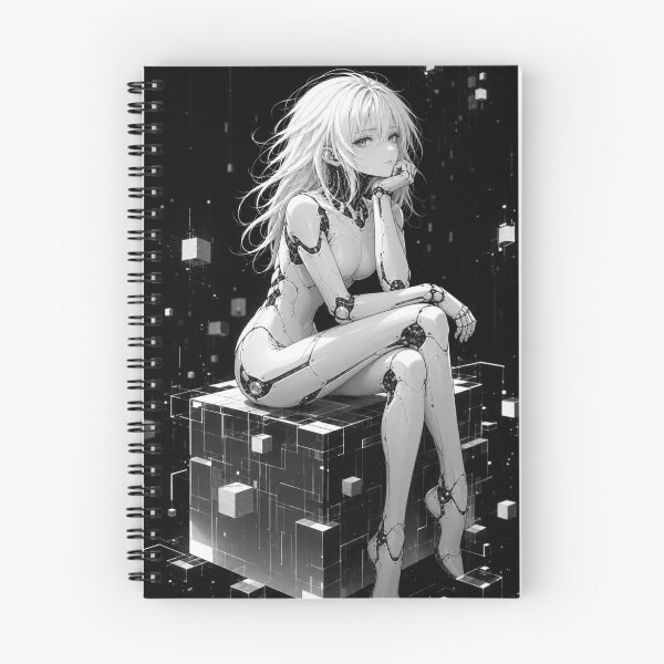 Item preview, NOVA: Pensive Moment - Futuristic Android Sitting designed and sold by ZINO WORLD.