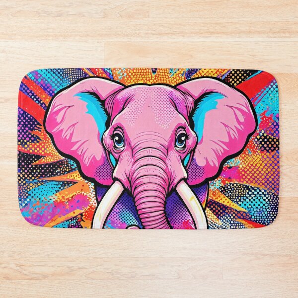 Item preview, Pop Art Elephant – Neon Graffiti Design designed and sold by WonderPiks.