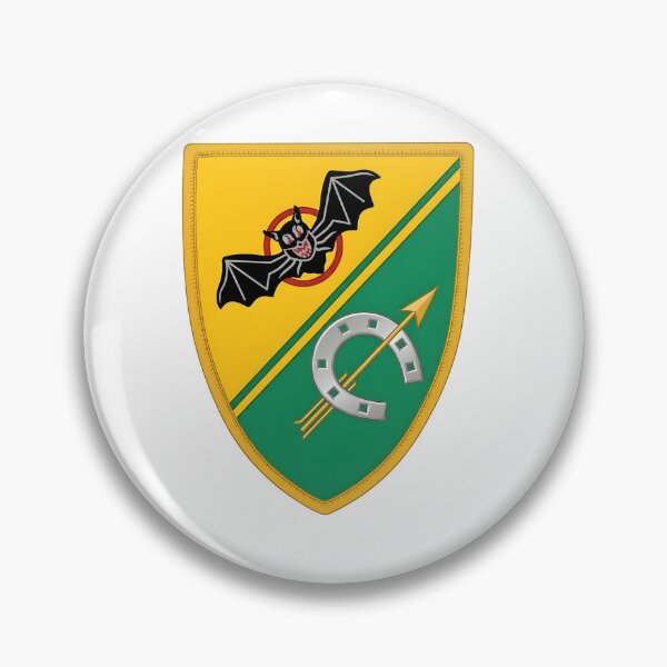 Item preview, Military Shield Insignia with Bat, Horseshoe, and Arrow designed and sold by CharlieDesings.