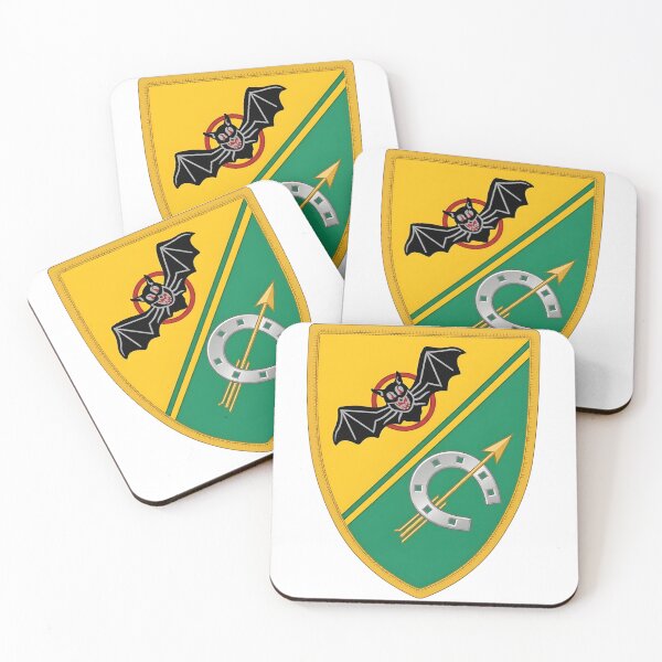 Item preview, Military Shield Insignia with Bat, Horseshoe, and Arrow designed and sold by CharlieDesings.