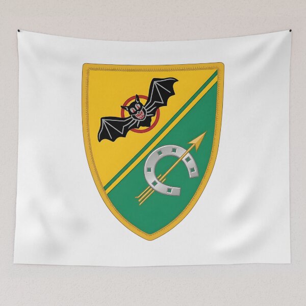 Item preview, Military Shield Insignia with Bat, Horseshoe, and Arrow designed and sold by CharlieDesings.