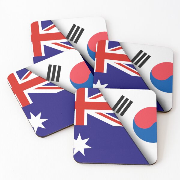 Item preview, Double Flag of Australia and South Korea. Australian and South Korean National flags. 3D illustration. Illustration of Double Flag. Two Flags Together designed and sold by Decoriolus.
