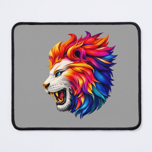 Item preview, Neon Roaring Lion - New Art King of the Jungle - New Collection designed and sold by Royal Beast Art.