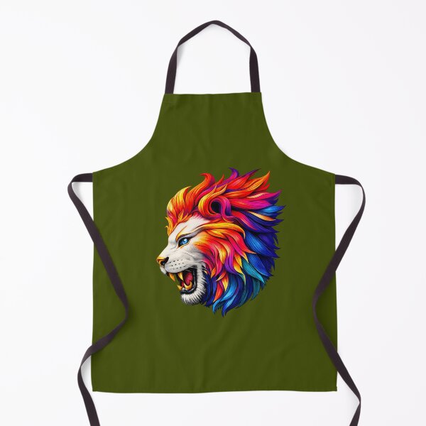 Item preview, Neon Roaring Lion - New Art King of the Jungle - New Collection designed and sold by Royal Beast Art.
