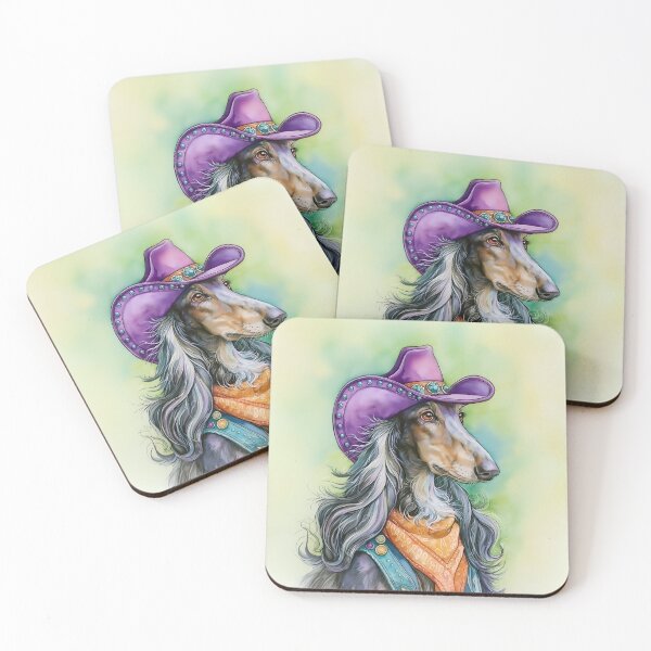 Item preview, Afghan Hound Cowgirl designed and sold by prettykaler.