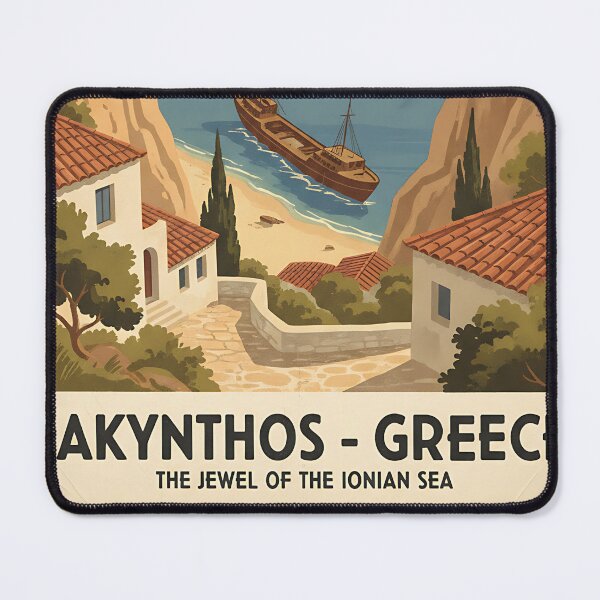 Item preview, Zakynthos Greece, Greek Island Vintage Travel Tourism designed and sold by TravelersGems.