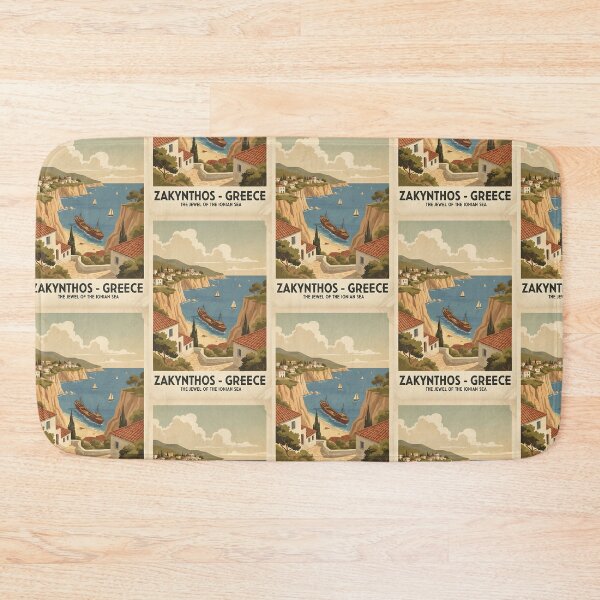 Item preview, Zakynthos Greece, Greek Island Vintage Travel Tourism designed and sold by TravelersGems.