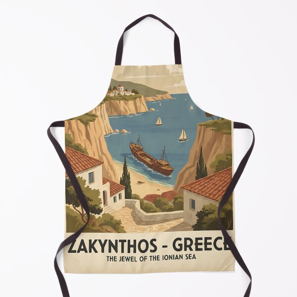 Item preview, Zakynthos Greece, Greek Island Vintage Travel Tourism designed and sold by TravelersGems.