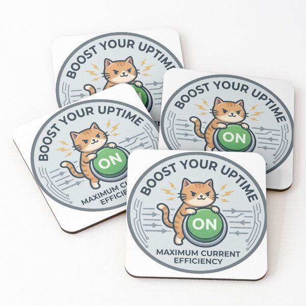 Item preview, Funny Sysadmin Gift Boost Your Uptime Maximum Efficiency  Cat DevOps Shirt Server Uptime Humor Gift designed and sold by Dev Mode.