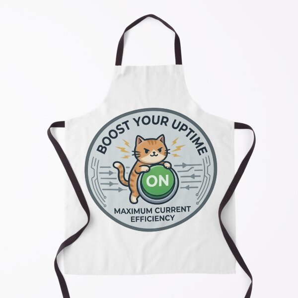 Item preview, Funny Sysadmin Gift Boost Your Uptime Maximum Efficiency  Cat DevOps Shirt Server Uptime Humor Gift designed and sold by Dev Mode.