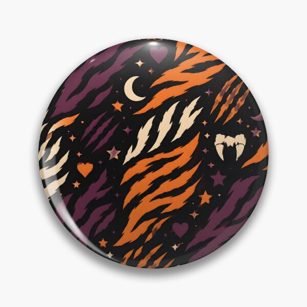 Item preview, Hot Tiger Print Hearts Dark Animal Aesthetic designed and sold by Furrenzy.