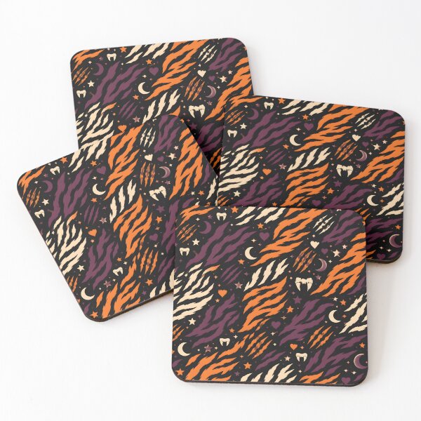 Item preview, Hot Tiger Print Hearts Dark Animal Aesthetic designed and sold by Furrenzy.