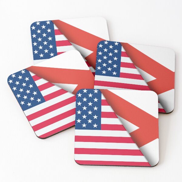 Item preview, Double Flag of USA and Alabama. United States and Alabama official flags. 3D illustration. Illustration of Double Flag. American and Alabama symbol. Two Flags Together designed and sold by Decoriolus.