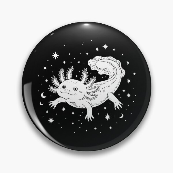 Item preview, Space Axolotl Minimal Amphibian Monochrome Line Art designed and sold by NaturEdeN.