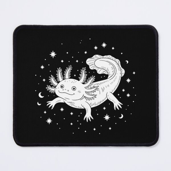 Item preview, Space Axolotl Minimal Amphibian Monochrome Line Art designed and sold by NaturEdeN.