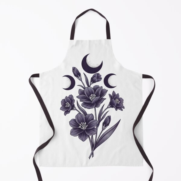 Item preview, Dark Celestial Moon Blooms Gothic Floral designed and sold by TheDenimArt.