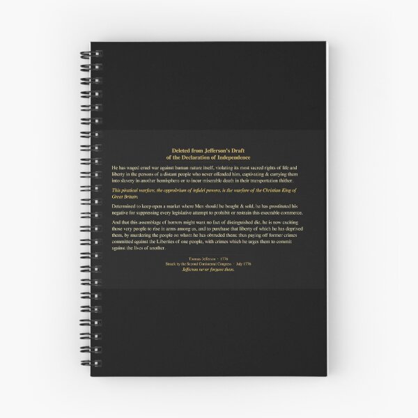 Item preview, Jefferson's Deleted Clause - Declaration of Independence designed and sold by No Kings Bling.