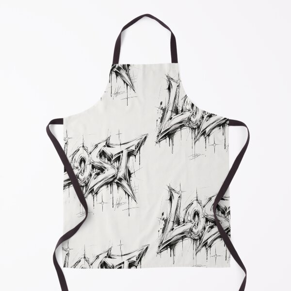 Item preview, LOST Graffiti Chrome Typography Sketch | Y2K Streetwear Aesthetic designed and sold by J&J's Creation.