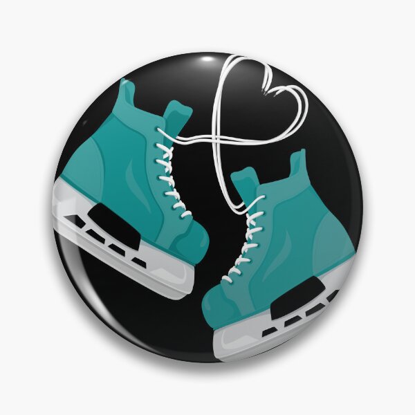 Item preview, Ice skates with heart shaped laces winter sports designed and sold by natinart.