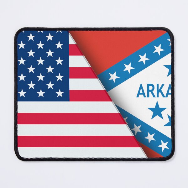Item preview, Double Flag of USA and Arkansas. United States and Arkansas official flags. 3D illustration. Illustration of Double Flag. National symbol. American and Arkansas symbol. Two Flags Together designed and sold by Decoriolus.