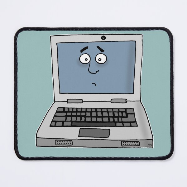 Item preview, Paranoid Laptop – Funny Web Camera Cybersecurity Surreal Art designed and sold by MyxaART.