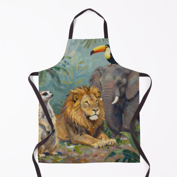 Item preview, Wild Animal Friends Lion Elephant Toucan Meerkat designed and sold by Fariks.