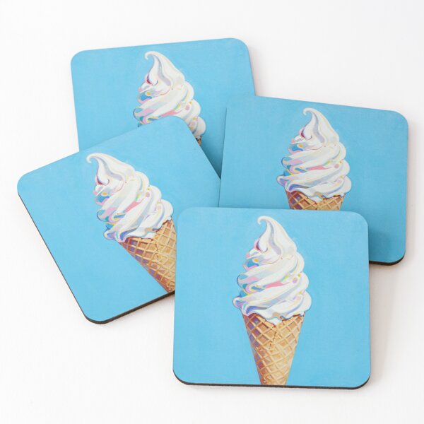 Item preview, Soft Serve Ice Cream Cone Pop Art Oil Painting designed and sold by Fariks.