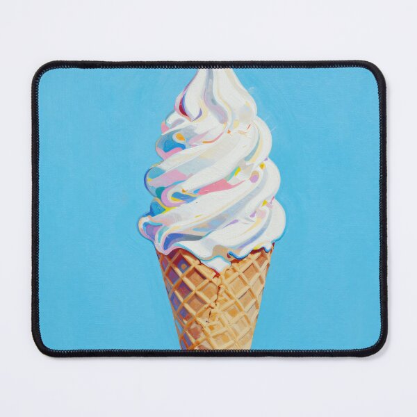 Item preview, Soft Serve Ice Cream Cone Pop Art Oil Painting designed and sold by Fariks.