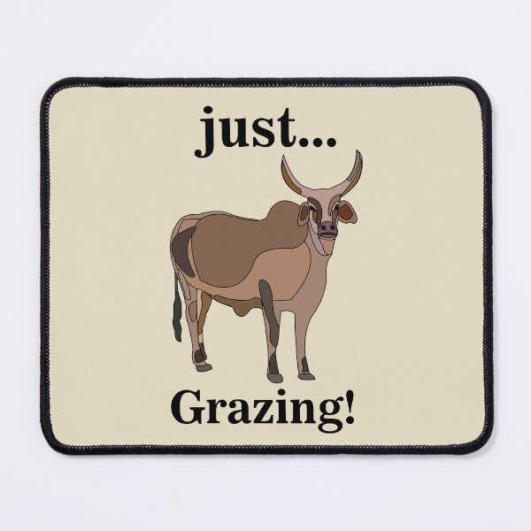 Item preview, Zebu Cow Grazing designed and sold by Nisha Prabhu.
