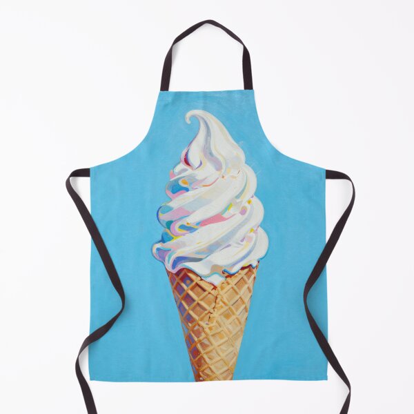 Item preview, Soft Serve Ice Cream Cone Pop Art Oil Painting designed and sold by Fariks.