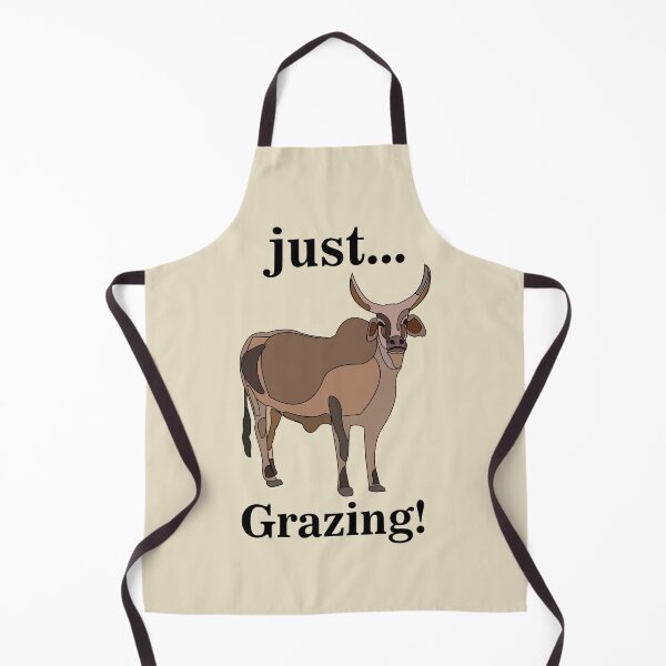 Item preview, Zebu Cow Grazing designed and sold by Nisha Prabhu.