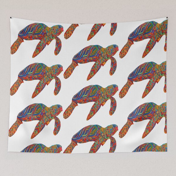 Item preview, Colorful Tribal Turtle designed and sold by Guiarte SMS.