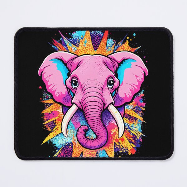 Item preview, Neon Pop Art Elephant – Graffiti Comic Style designed and sold by WonderPiks.