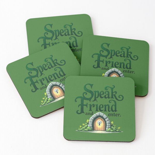 Item preview, Speak friend and enter. designed and sold by TheLandsOfMagic.