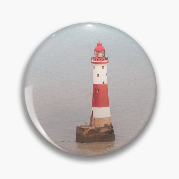 Item preview, Burling gap lighthouse in England along the seven sisters cliffs - summer nautical travel photography designed and sold by Christa Stroo Photography.