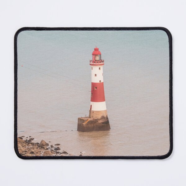 Item preview, Burling gap lighthouse in England along the seven sisters cliffs - summer nautical travel photography designed and sold by Christa Stroo Photography.