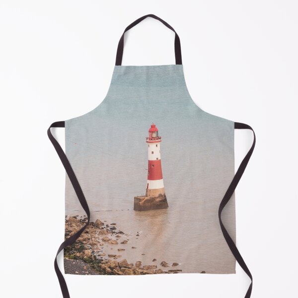 Item preview, Burling gap lighthouse in England along the seven sisters cliffs - summer nautical travel photography designed and sold by Christa Stroo Photography.