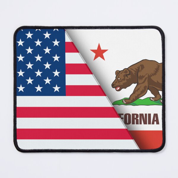 Item preview, Double Flag of USA and California. United States and California official flags. 3D illustration. Illustration of Double Flag. National symbol. American and California symbol. Two Flags Together designed and sold by Decoriolus.