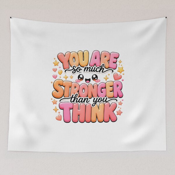 Item preview, Stronger Than You Think | Kawaii Pastel Aesthetic designed and sold by Dulxoz.