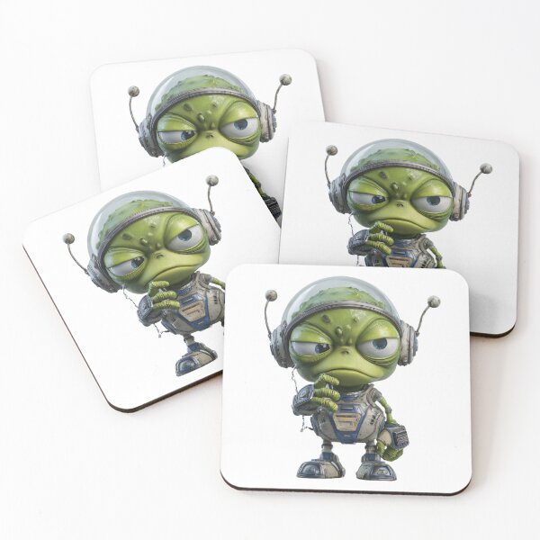 Item preview, Alien Cartoon Character Science Fiction Sci-Fi designed and sold by Lumora.Studio.