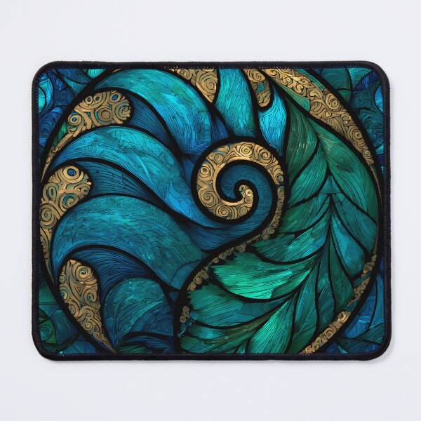 Item preview, New Zealand Māori Paua Pattern Koru Design 908 designed and sold by GrinGalore.